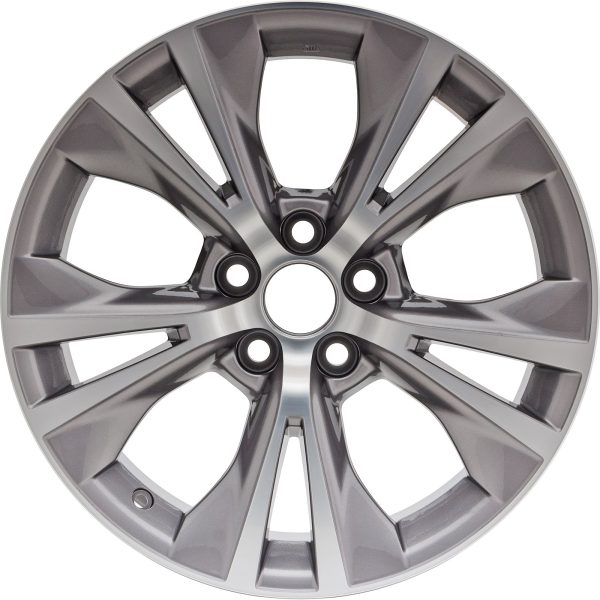 New 18" 2014-2019 Toyota Highlander Machined Medium Silver Replacement Alloy Wheel - 75162