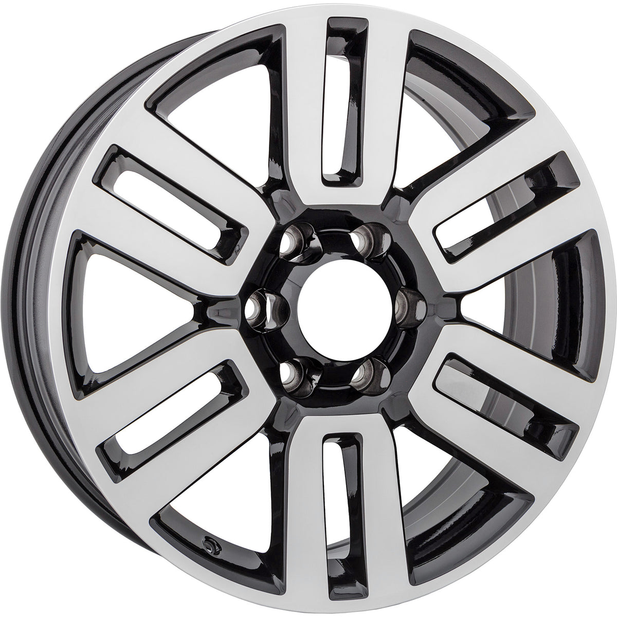 Set of 4 New 20" 2010-2023 Toyota 4Runner Machined and Black Replacement Alloy Wheels